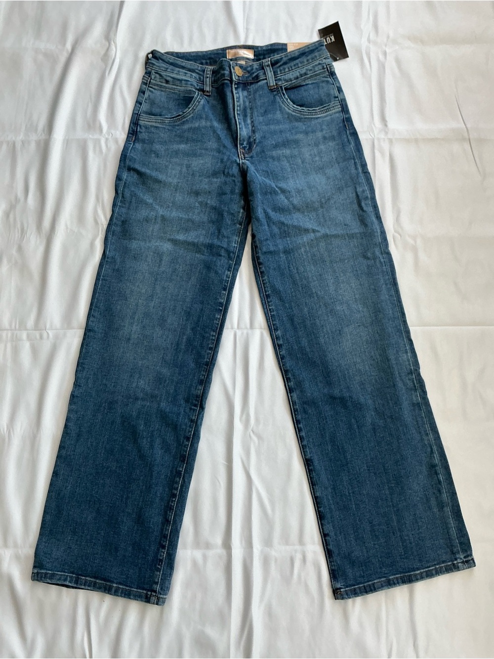 Kut from the Kloth Women’s High-Rise Wide Leg Jeans - Blue